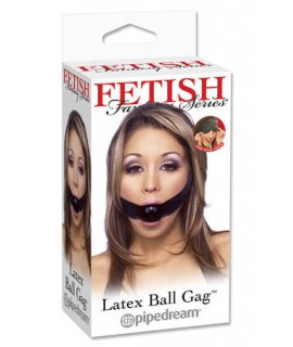 Кляп LATEX BALL GAG черный