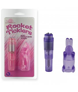 ВИБРОМАССАЖЁР "ROCKET TICKLERS BUNNY VIBE" фиолетовый, TPE