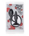 Анальная пробка малая с насосом Booty Call Booty Pumper - Small Black из силикона черна