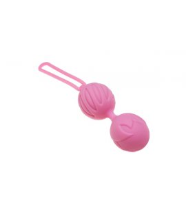 Geisha Lastic Ball L Вагинальные шарики на сцепке цвет розовый