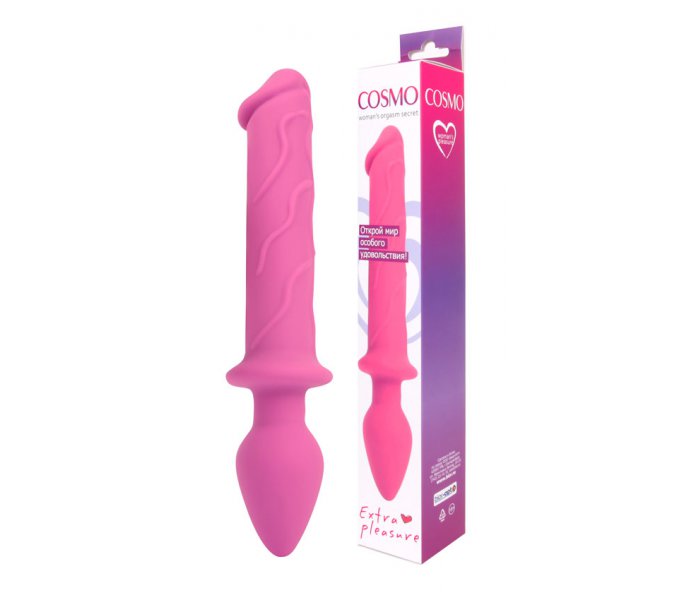 СТИМУЛЯТОР, L 230 мм D 35x39 мм, цвет розовый