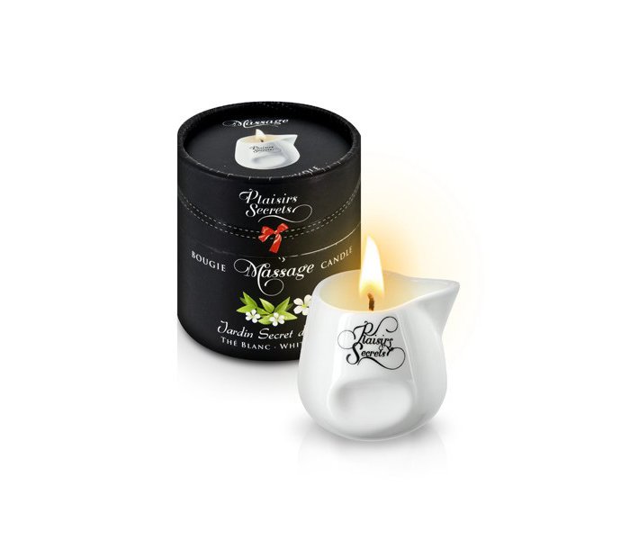 MASSAGE CANDLE WHITE TEA 80ML Свеча с массажным маслом Белый чай 80 мл