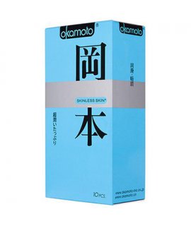 OKAMOTO (10 шт) Skinless Skin Super Lubricative (С обильной смазкой)