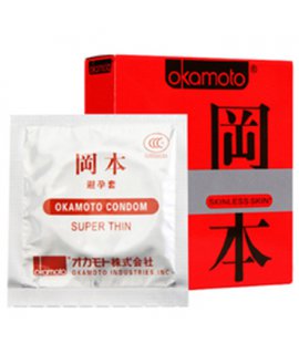 OKAMOTO (10 шт) Skinless Skin Super Thin  (Ультратонкие)