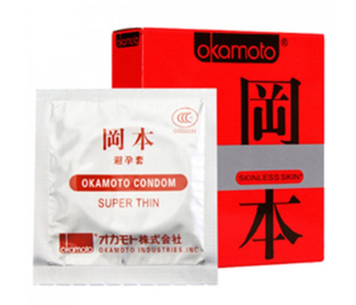 OKAMOTO (10 шт) Skinless Skin Super Thin  (Ультратонкие)