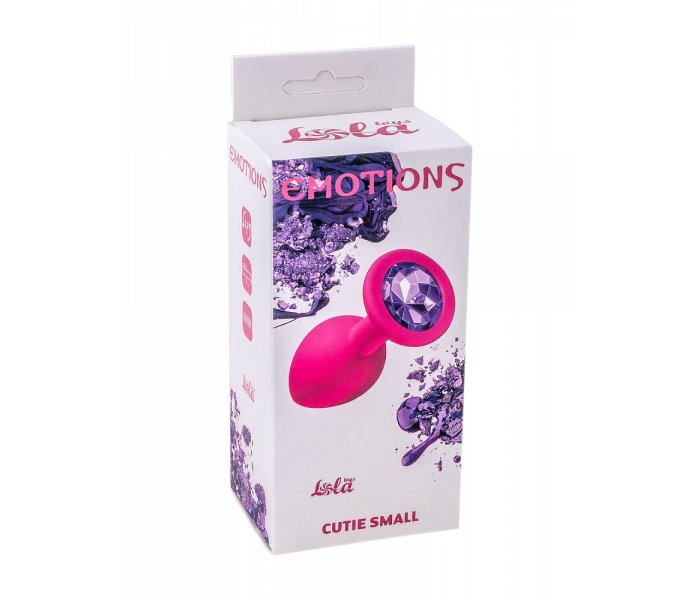 АНАЛЬНАЯ ПРОБКА EMOTIONS CUTIE SMALL PINK DARK PURPLE CRYSTAL