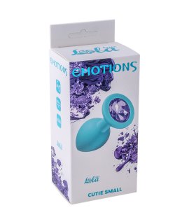 АНАЛЬНАЯ ПРОБКА EMOTIONS CUTIE SMALL TURQUOISE LIGHT PURPLE CRYSTAL