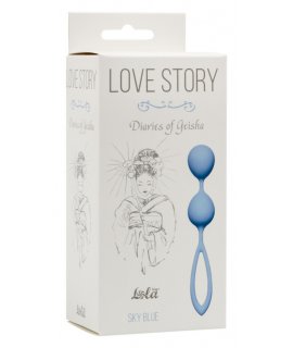 ВАГИНАЛЬНЫЕ ШАРИКИ LOVE STORY DIARIES OF A GEISHA SKY BLUE