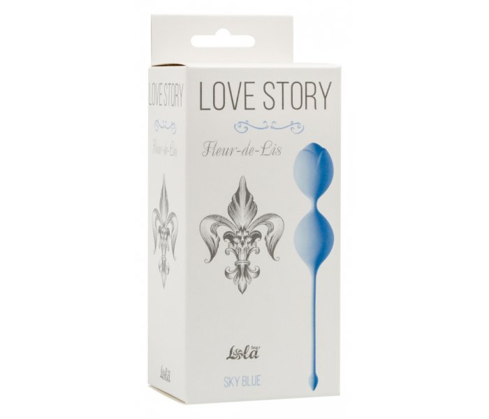 ВАГИНАЛЬНЫЕ ШАРИКИ LOVE STORY FLEUR-DE-LIS SKY BLUE