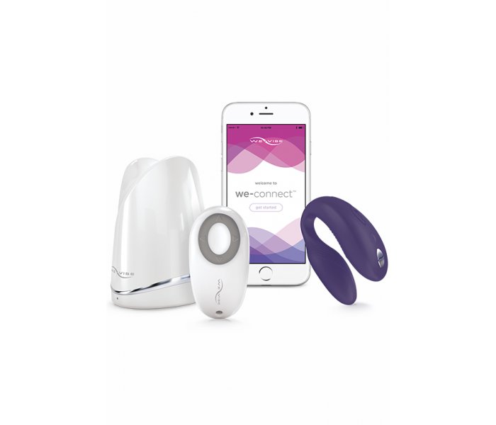 Электровибромассажер We-Vibe Sync Purple-Фиолетовый, на радиоуправлении