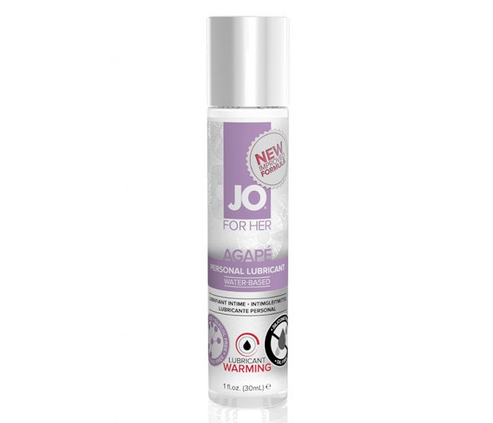 Возбуждающий легкий гипоаллергенный лубрикант JO AGAPE WARMING, 1 oz (30 мл)