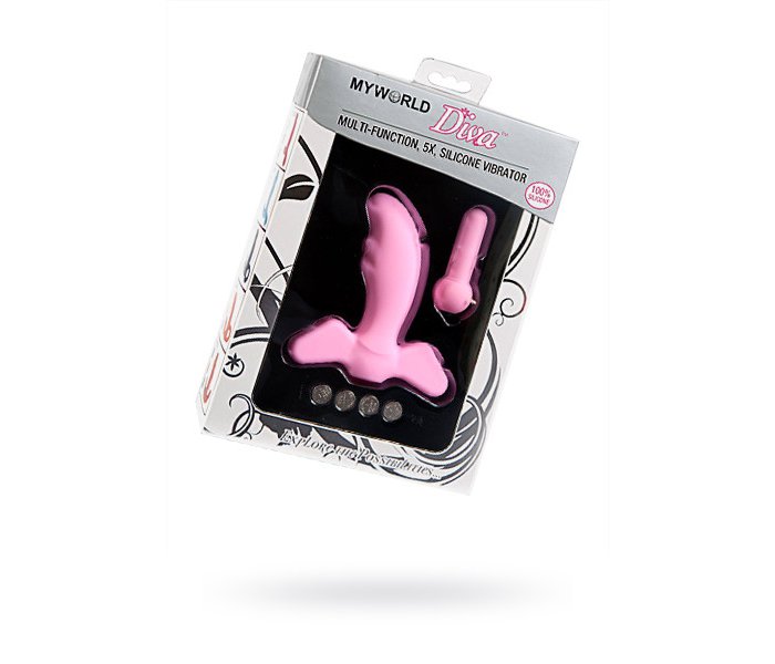 ВИБРАТОР 5 РЕЖИМОВ ВИБРАЦИИ, DIVA, РОЗОВЫЙ , СИЛИКОН, 11,5 СМ