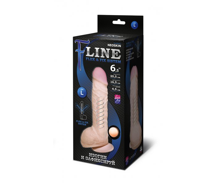 ФАЛЛОИМИТАТОР "F" LINE НА ПРИСОСКЕ, L 205 мм D 45