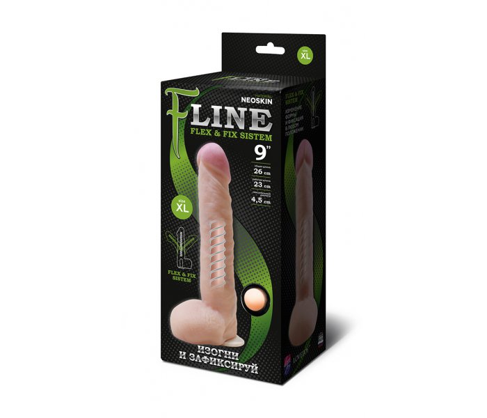 ФАЛЛОИМИТАТОР "F" LINE НА ПРИСОСКЕ, L 260 мм D 45