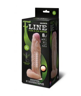 ФАЛЛОИМИТАТОР "F" LINE НА ПРИСОСКЕ, L 235 мм D 54