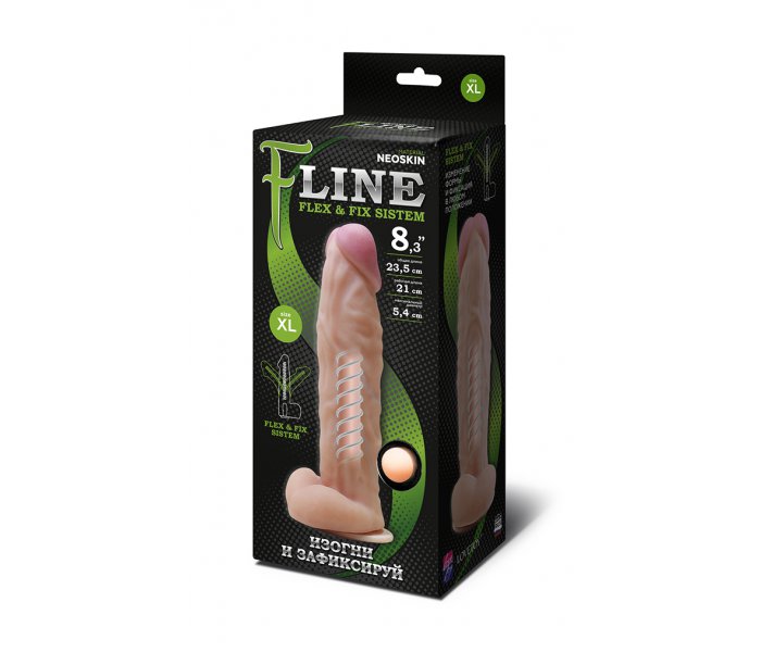 ФАЛЛОИМИТАТОР "F" LINE НА ПРИСОСКЕ, L 235 мм D 54