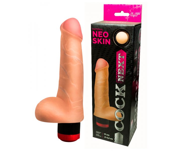 ВИБРАТОР РЕАЛИСТИК " COCK NEXT" L 170 мм D 42 мм, киберкожа