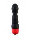 ВИБРАТОР TOYFA BLACK&RED, 10 РЕЖИМОВ ВИБРАЦИИ, СИЛИКОНОВЫЙ,  11,4 СМ
