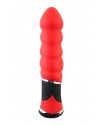 ВИБРАТОР TOYFA BLACK&RED, 10 РЕЖИМОВ ВИБРАЦИИ, СИЛИКОНОВЫЙ, КРАСНЫЙ, 11,4 СМ