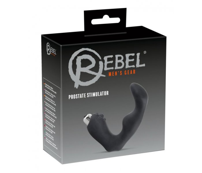 Вибромассажер простаты эргономичной L-формы Prostate Vibrator by Rebel