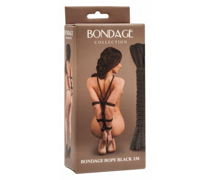 ВЕРЕВКА BONDAGE COLLECTION BLACK 3м