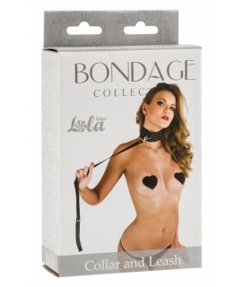 ОШЕЙНИК BONDAGE COLLECTION COLLAR AND LEASH PLUS SIZE