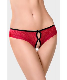 50-52 ЭРОТИЧЕСКИЕ ТРУСИКИ EROLANTA LINGERIE COLLECTION, КРУЖЕВНЫЕ, КАРМИН-ЧЕРНЫЕ