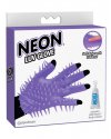 Перчатка для чувственного массажа Neon Luv Glove фиолетовая