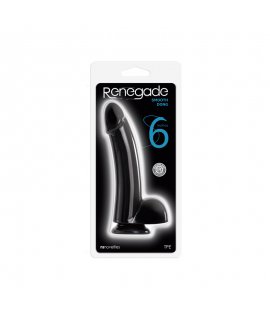 Фаллоимитатор на присоске Renegade - 6 Smooth Dong - Black