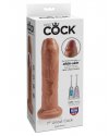 Фаллоимитатор на присоске необрезанный загорелый King Cock 7 Uncut Cock