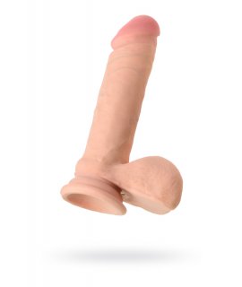 РЕАЛИСТИЧНЫЙ ВИБРАТОР TOYFA REALSTICK ELITE VIBRO, TPR, 7 РЕЖИМОВ ВИБРАЦИИ, 17 СМ