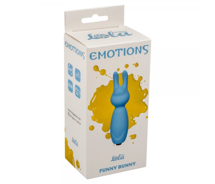 МИНИ ВИБРАТОР EMOTIONS FUNNY BUNNY BLUE