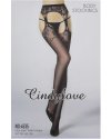 4535 Чулки с поясом “CindyLove” черные , OS, Black