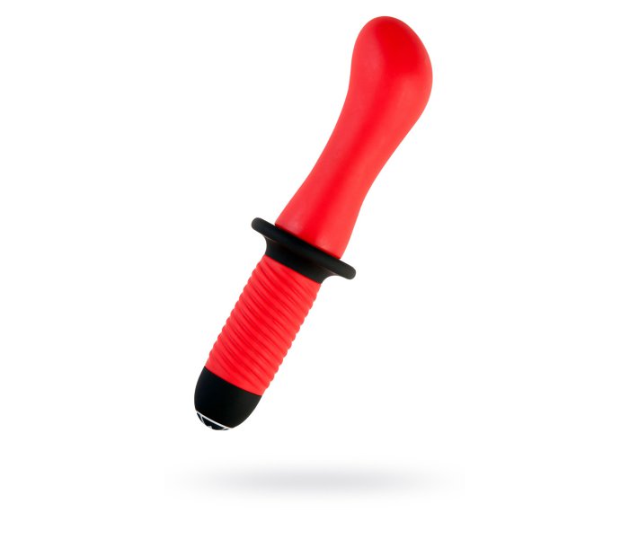 АНАЛЬНЫЙ СТИМУЛЯТОР BLACK & RED BY TOYFA С ВИБРАЦИЕЙ, ВОДОНЕПРОНИЦАЕМЫЙ, СИЛИКОН, КРАСНЫЙ