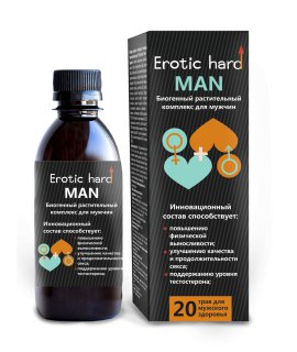 МУЖСКОЙ БИОГЕННЫЙ КОНЦЕНТРАТ ДЛЯ УСИЛЕНИЯ ЭРЕКЦИИ "EROTIC HARD" MAN