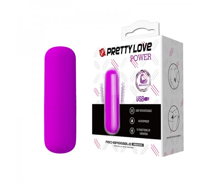 Вибропуля перезаряжаемая Pretty Love "Power", Purple