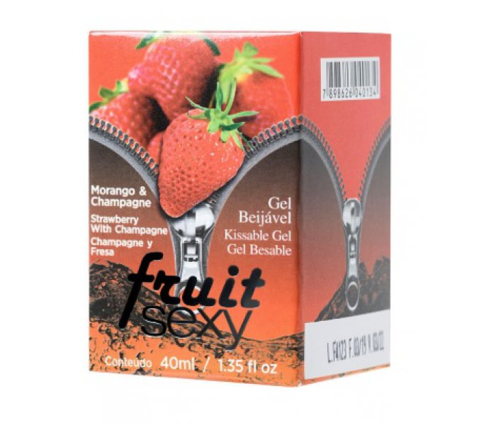 МАССАЖНОЕ МАСЛО ДЛЯ ПОЦЕЛУЕВ INTT FRUIT SEXY STRAWBERRY & CHAMPAGNE С РАЗОГРЕВАЮЩИМ ЭФ