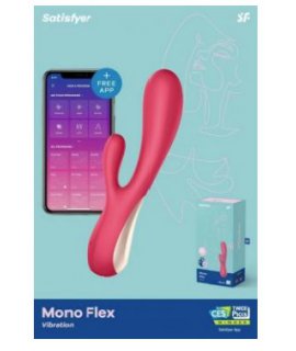 Вибромассажер Satisfyer Mono Flex с возможностью управления через приложение - красный