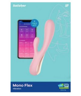 Вибромассажер Satisfyer Mono Flex с возможностью управления через приложение - розовый