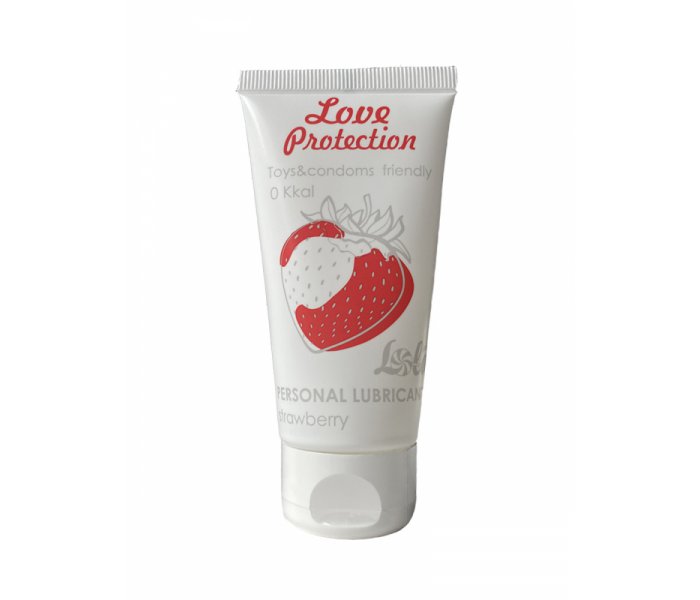 ЛУБРИКАНТ НА ВОДНОЙ ОСНОВЕ LOLA GAMES LOVE PROTECTION STRAWBERRY 50ML