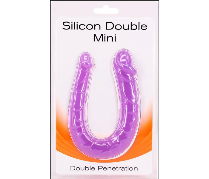 Двусторонний минифаллоимитатор Silicon Double Mini