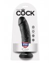 Фаллоимитатор на присоске черный King Cock 8