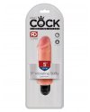 Вибромассажер реалистик King Cock 5 Vibrating Stiffy - Flesh