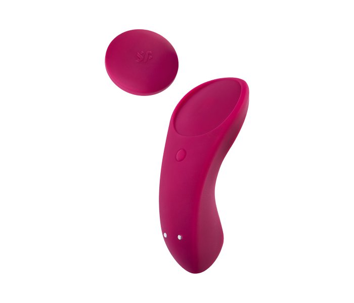 ВИБРОМАССАЖЕР SATISFYER SEXY SECRET, СИЛИКОН, КРАСНЫЙ, 8,5 СМ