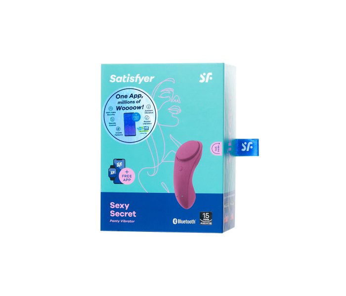 ВИБРОМАССАЖЕР SATISFYER SEXY SECRET, СИЛИКОН, КРАСНЫЙ, 8,5 СМ