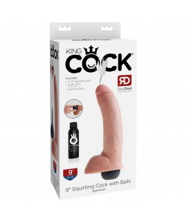 Фаллоимитатор с функцией семяизвержения King Cock 9