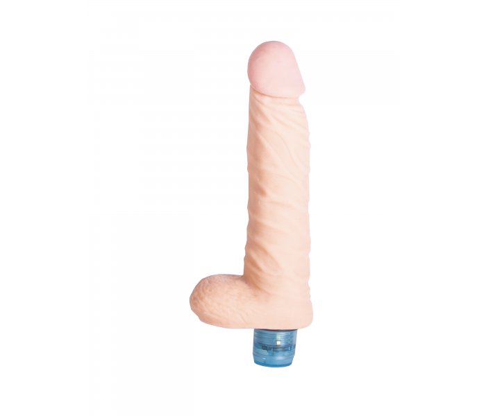 Вибромассажёр "Vibro Realistic Cock Dildo 5.91", Светлый