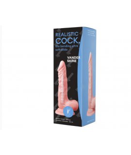 Фаллоимитатор Realistic Cock Bending Ultra Soft Dildo 7.1 Светлый