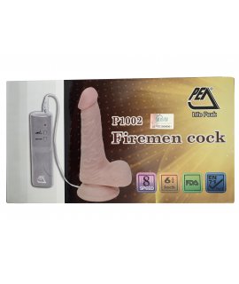 Вибромассажёр реалистичный Pea "Fireman Cock 8,5"