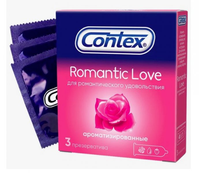 Презервативы Contex Romantic Love, 3 шт.